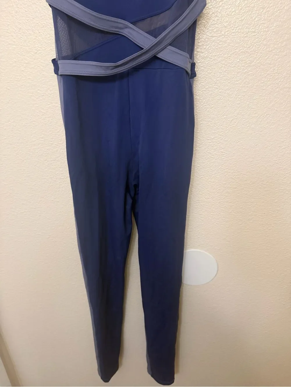 WEISSMAN Elite Dance Costume blue unitard Wish I Never Met You MT12603 SA adult